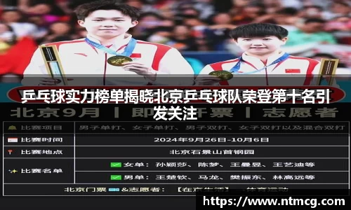 乒乓球实力榜单揭晓北京乒乓球队荣登第十名引发关注